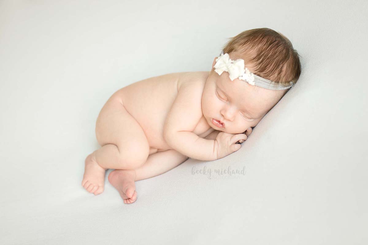 Simple newborn photograph by Becky Michaud, Fort Collins baby photographer