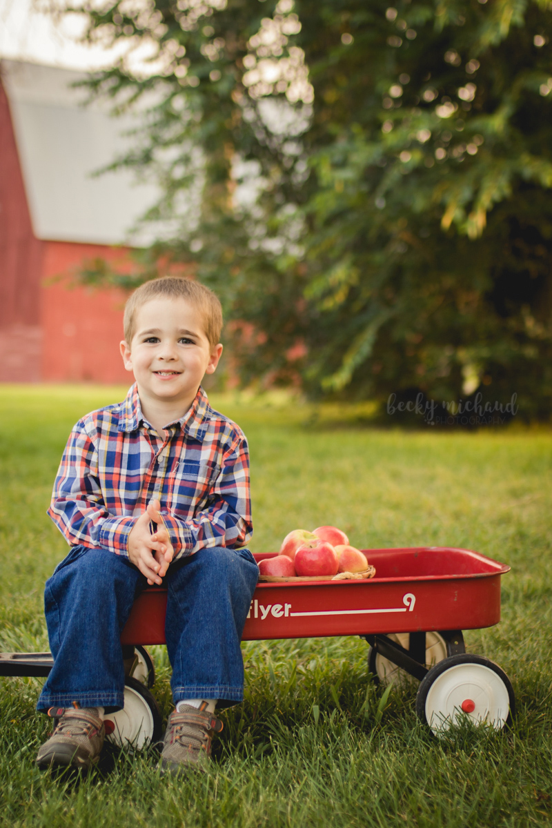 Photo of a preschool child taken at Shenandoah Park in Fort Collins