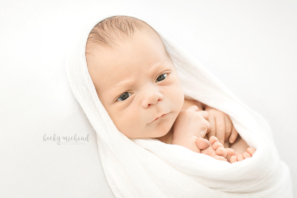 minimalist newborn photography by Becky Michaud, Northern Colorado baby photographer