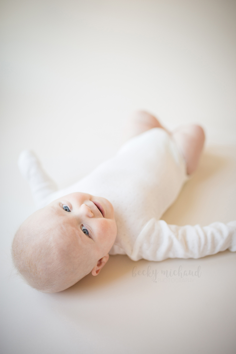 Simple milestone photo of a baby girl taken in Fort Collins, Colorado