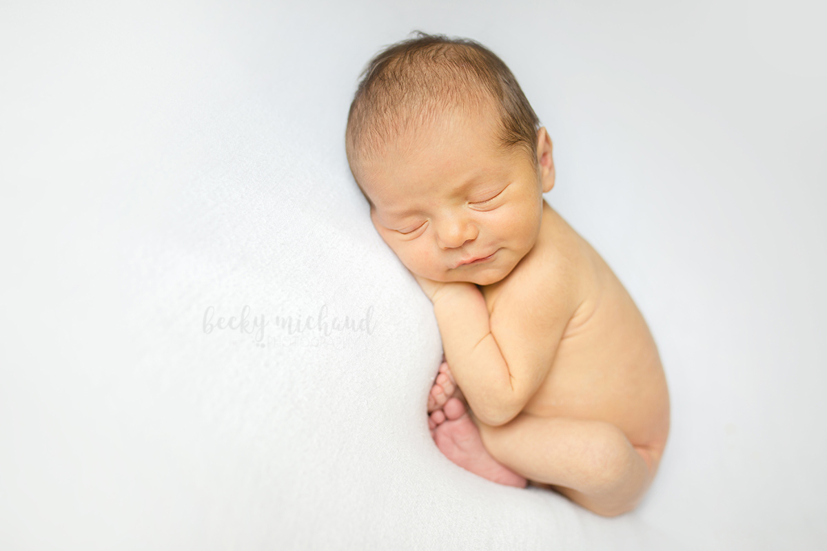 Simple newborn photo taken by Becky Michaud, Fort Collins newborn photographer